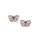 9ct-Gold-Purple-Enamel-Stud-Earrings Sale