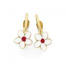 9ct-Gold-Flower-Hoop-Earrings Sale
