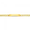 9ct-Gold-21cm-Gents-Bevelled-Curb-Identification-Bracelet Sale
