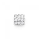 9ct-White-Gold-Single-Cubic-Zirconia-Square-Stud-Earring Sale