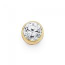 9ct-Gold-Cubic-Zirconia-Gents-Round-Single-Stud-Earring Sale