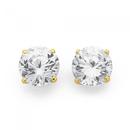 9ct-Gold-Cubic-Zirconia-Stud-Earrings Sale