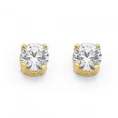 9ct-Gold-Cubic-Zirconia-Stud-Earrings Sale