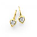 9ct-Gold-Cubic-Zirconia-Heart-Leverback-Earrings Sale