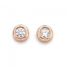 9ct-Rose-Gold-Cubic-Zirconia-Studs Sale