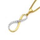 9ct-Gold-Cubic-Zirconia-Pendant Sale