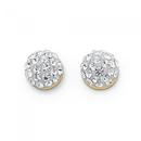 9ct-Gold-Crystal-Half-Round-Ball-Stud-Earrings Sale