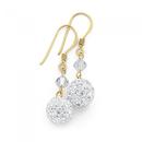 9ct-Gold-Crystal-Ball-Drop-Earrings Sale