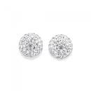 9ct-Gold-Crystal-Ball-Stud-Earrings Sale