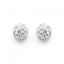 9ct-Gold-Crystal-Ball-Stud-Earrings Sale