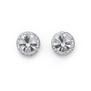 9ct-Gold-Crystal-Round-Cluster-Stud-Earrings Sale