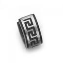 Steel-Black-Greek-Key-Huggie-Earring Sale