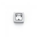 Steel-Square-Bezel-Cubic-Zirconia-Stud Sale