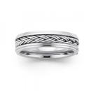 Stainless-Steel-Multi-Ridge-Gents-Ring Sale