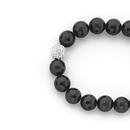 Silver-Black-Facet-Crystal-Ball-Bracelet Sale