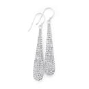 Silver-Crystal-Long-Teardrop-Earrings Sale