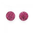 Silver-5mm-Pink-Crystal-Stud-Earrings Sale