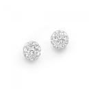 Silver-6mm-Crystal-Ball-Stud-Earrings Sale