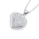 Silver-15mm-Crystal-Heart-Locket Sale