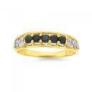 9ct-Gold-Natural-Sapphire-and-Diamond-Ring Sale