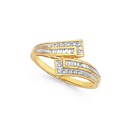 9ct-Gold-Diamond-Round-Brilliant-and-Baguette-Cut-Swirl-Ring Sale