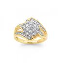 9ct-Gold-Diamond-Cluster-Ring Sale