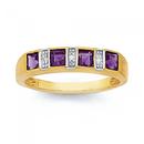 9ct-Gold-Amethyst-Diamond-Princess-Cut-Band Sale