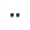 9ct-Gold-Created-Sapphire-Stud-Earrings Sale