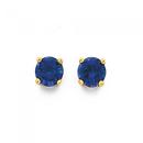 9ct-Gold-5mm-Created-Sapphire-Stud-Earrings Sale
