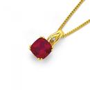 9ct-Gold-Created-Ruby-and-Diamond-Pendant Sale