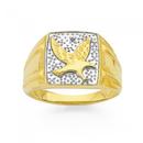 9ct-Gold-Diamond-Eagle-Gents-Ring Sale
