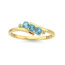 9ct-Gold-Blue-Topaz-and-Diamond-Ring Sale