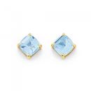 9ct-Gold-Blue-Topaz-Studs Sale