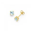 9ct-Aquamarine-Stud-Earrings Sale