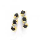 9ct-Gold-Sapphire-and-Diamond-Hoop-Earrings Sale