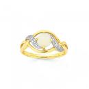 9ct-Gold-White-Opal-and-Diamond-Ring Sale