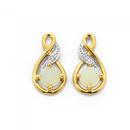 9ct-Gold-White-Opal-and-Diamond-Earrings Sale