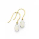 9ct-Gold-White-Opal-and-Diamond-Earrings Sale