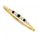 9ct-Gold-Sapphire-Diamond-Bangle Sale