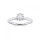 White-Gold-Diamond-12ct-LOOK-Ring Sale