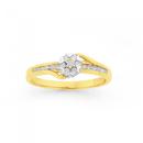 9ct-Gold-Diamond-Cluster-Engagement-Ring Sale