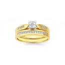 18ct-Gold-Diamond-Princess-Cut-Invisible-Set-Bridal-Ring-Set Sale