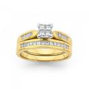 18ct-Gold-Diamond-Bridal-Ring-Set Sale