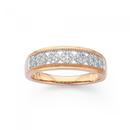 9ct-Rose-Gold-Diamond-Multi-Cluster-Ring Sale