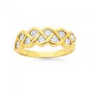 9ct-Gold-Diamond-Plait-Ring Sale