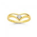 9ct-Gold-Diamond-Split-V-Shape-Dress-Ring Sale