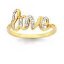 9ct-Gold-Diamond-Love-Ring Sale