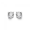 9ct-White-Gold-Diamond-Stud-Earrings Sale