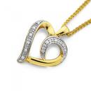 9ct-Gold-Diamond-Heart-Pendant Sale