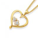 9ct-Gold-Diamond-Double-Hearts-in-a-Heart-Pendant Sale